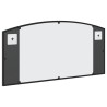 Miroir mural noir 80x40 cm arche fer 