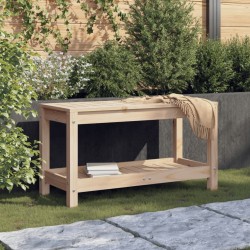 Banc de jardin 82,5x35x45 cm bois massif de pin 