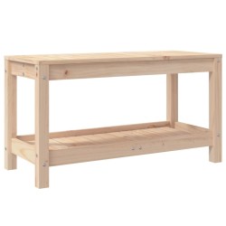 Banc de jardin 82,5x35x45 cm bois massif de pin 