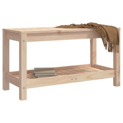 Banc de jardin 82,5x35x45 cm bois massif de pin 