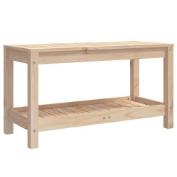 Banc de jardin 82,5x35x45 cm bois massif de pin 