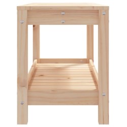 Banc de jardin 82,5x35x45 cm bois massif de pin 