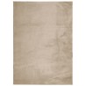 Tapis HUARTE à poils courts doux et lavable sable 200x280 cm 