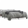 Cadre de lit sans matelas chêne marron 150x200 cm 