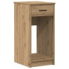 Support de tour d'ordinateur tiroir chêne artisanal 35x45x77 cm 