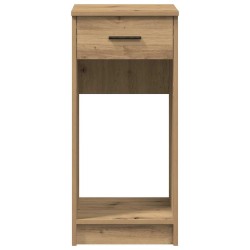 Support de tour d'ordinateur tiroir chêne artisanal 35x45x77 cm 