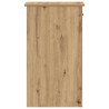 Support de tour d'ordinateur tiroir chêne artisanal 35x45x77 cm 