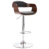 Tabouret de bar Contreplaqué et tissu gris 