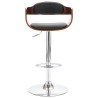 Tabouret de bar Contreplaqué et tissu gris 