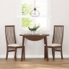 Chaises à manger coussins 2 pcs marron bois massif caoutchouc 