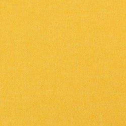 Chaise de relaxation avec repose-pied Jaune moutarde Tissu 