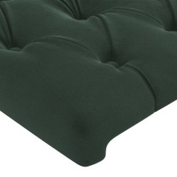 Tête de lit à LED Vert foncé 103x16x118/128 cm Velours 