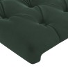 Tête de lit à LED Vert foncé 103x16x118/128 cm Velours 