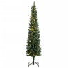Sapin de Noël artificiel mince 150 LED 150 cm 