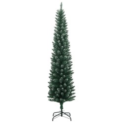 Sapin de Noël artificiel mince 150 LED 150 cm 