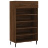 Armoire à chaussures chêne marron 60x35x105cm bois d'ingénierie 