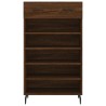 Armoire à chaussures chêne marron 60x35x105cm bois d'ingénierie 