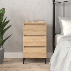 Table de chevet chêne sonoma 40x35x70 cm bois d'ingénierie 