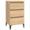 Table de chevet chêne sonoma 40x35x70 cm bois d'ingénierie 