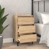 Table de chevet chêne sonoma 40x35x70 cm bois d'ingénierie 
