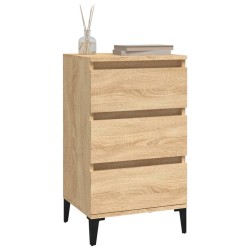 Table de chevet chêne sonoma 40x35x70 cm bois d'ingénierie 