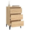 Table de chevet chêne sonoma 40x35x70 cm bois d'ingénierie 