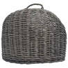 Cage de transport pour chats Gris 45x35x35 cm Saule naturel 