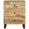 Table de chevet 50x33x62 cm Bois de manguier et d'ingénierie 