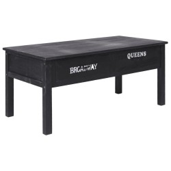 Table basse Noir 100x50x45 cm Bois 