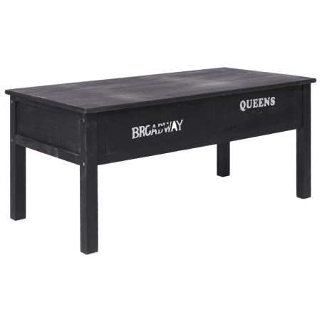 Table basse Noir 100x50x45 cm Bois 