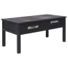 Table basse Noir 100x50x45 cm Bois 