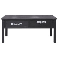 Table basse Noir 100x50x45 cm Bois 