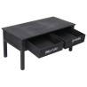 Table basse Noir 100x50x45 cm Bois 