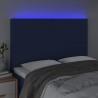Tête de lit à LED Bleu 144x5x118/128 cm Tissu 