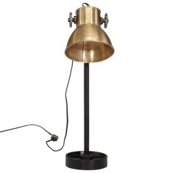 Lampe de bureau 25 W laiton antique 15x15x55 cm E27 