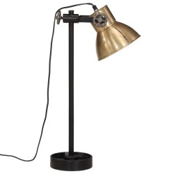 Lampe de bureau 25 W laiton antique 15x15x55 cm E27 