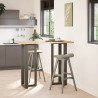 Pieds de table de bar en T, 2 pièces, noir, 40 x 35 x (110-111) cm, acier 