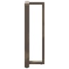 Pieds de table de bar en T, 2 pièces, noir, 40 x 35 x (110-111) cm, acier 