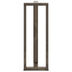 Pieds de table de bar en T, 2 pièces, noir, 40 x 35 x (110-111) cm, acier 