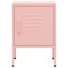 Tables de chevet 2 pcs Rose 35x35x51 cm Acier 