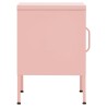 Tables de chevet 2 pcs Rose 35x35x51 cm Acier 