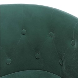 Chaise cabriolet de massage vert foncé velours 