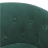Chaise cabriolet de massage vert foncé velours 