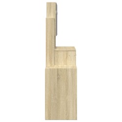 Coiffeuse avec armoire chêne sonoma 80x35x132 cm 