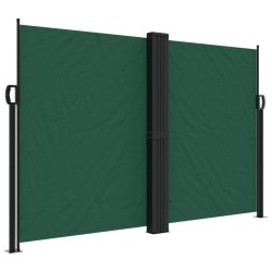 Auvent latéral rétractable vert foncé 160x1000 cm 