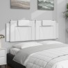 Coussin de tête de lit blanc 160 cm similicuir 