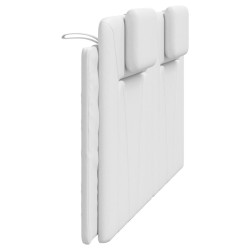 Coussin de tête de lit blanc 160 cm similicuir 