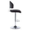 Tabourets de bar lot de 2 noir similicuir 