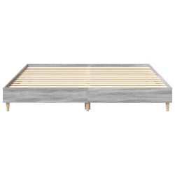 Cadre de lit sans matelas sonoma gris 180x200 cm 