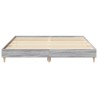 Cadre de lit sans matelas sonoma gris 180x200 cm 